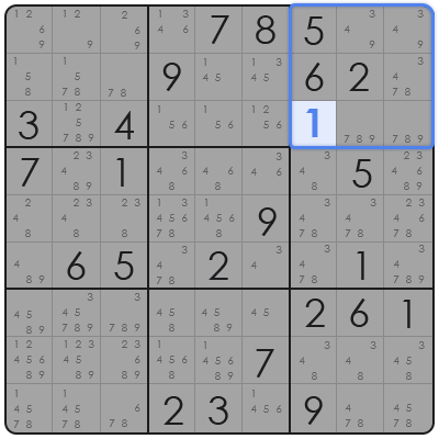 cross hatching in sudoku